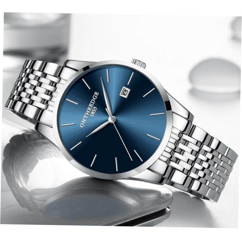 Men's Blue-Dial Watch