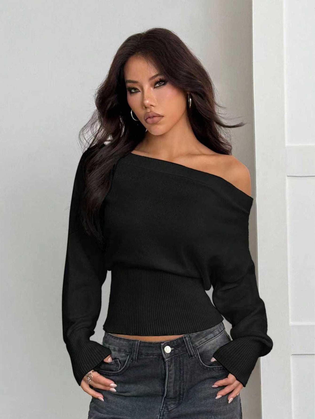 Off-Shoulder Sweater