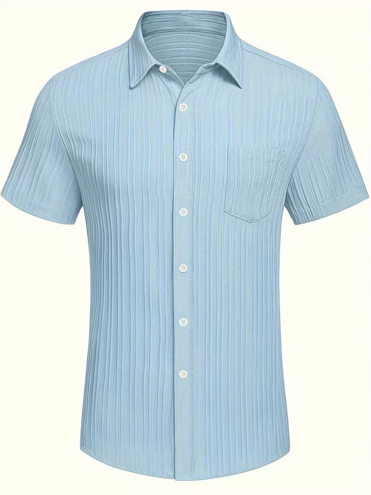 Men's Striped Short-Sleeve Shirt