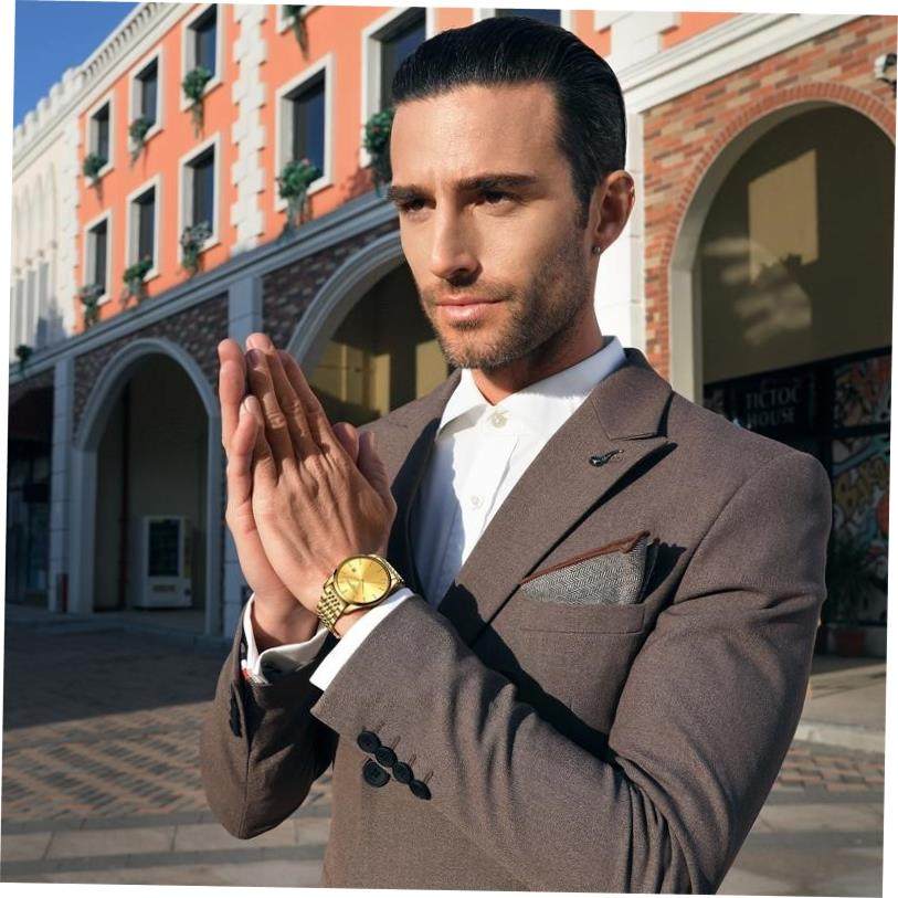 Men's Blue-Dial Watch