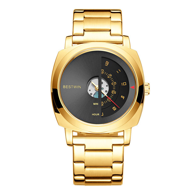 Alloy Folding-Clasp Men's Watch