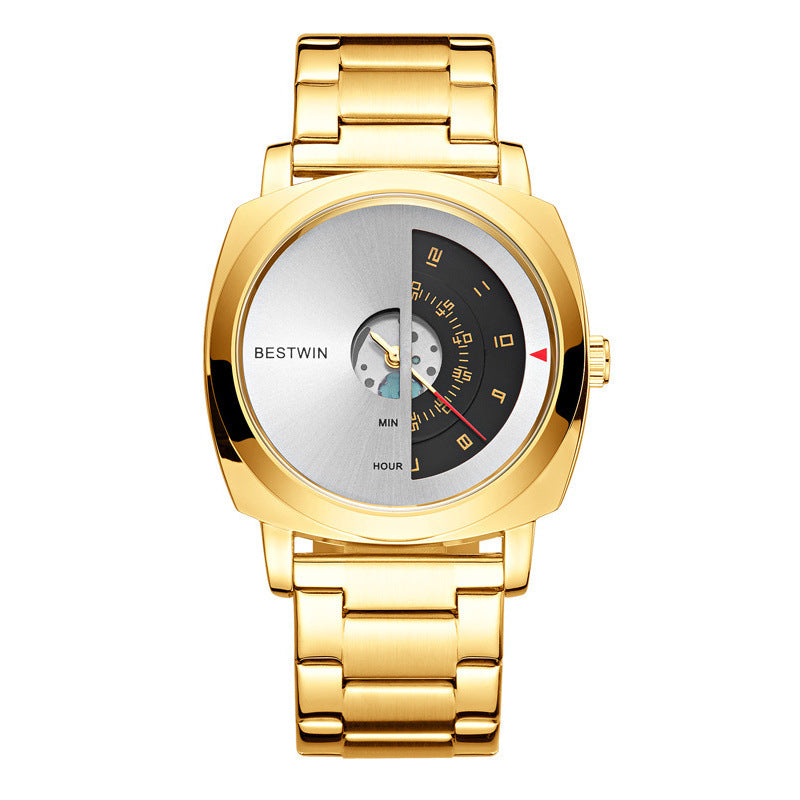 Alloy Folding-Clasp Men's Watch