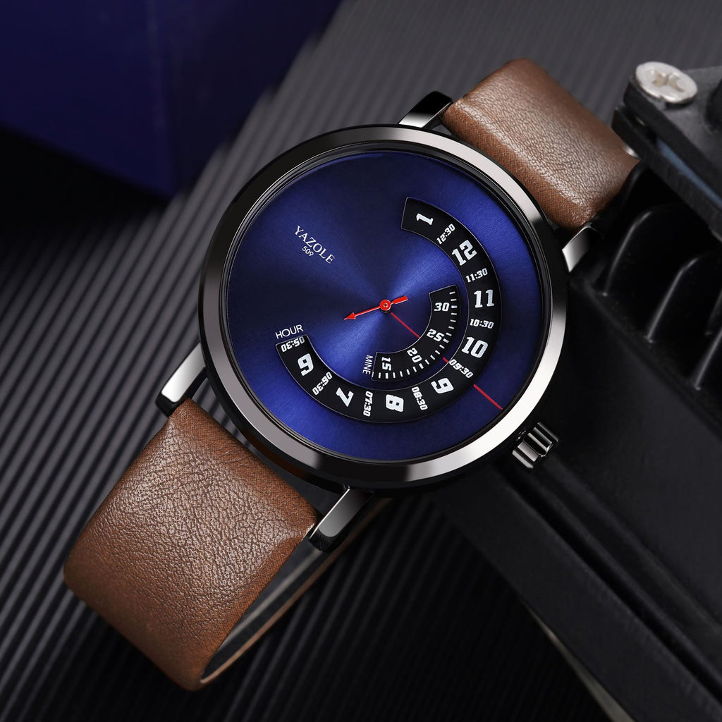 Men's Turntable Quartz Watch