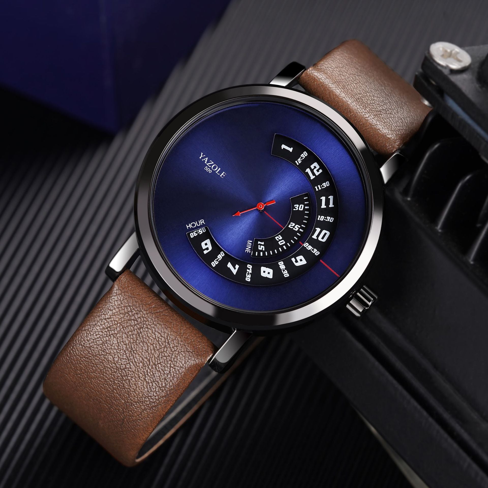 Men's Turntable Quartz Watch