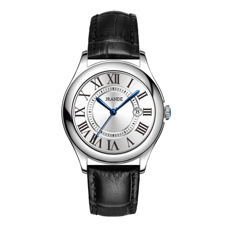 Leather-Strap Couple Watches