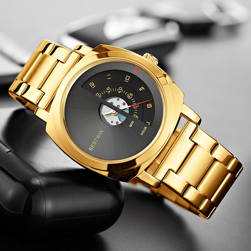Alloy Folding-Clasp Men's Watch