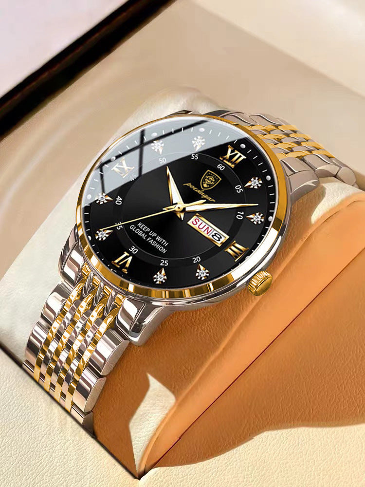 Dual-Calendar Luminous Men's Watch