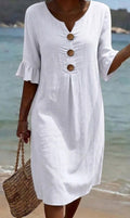 Women's Button-Sleeve Dress
