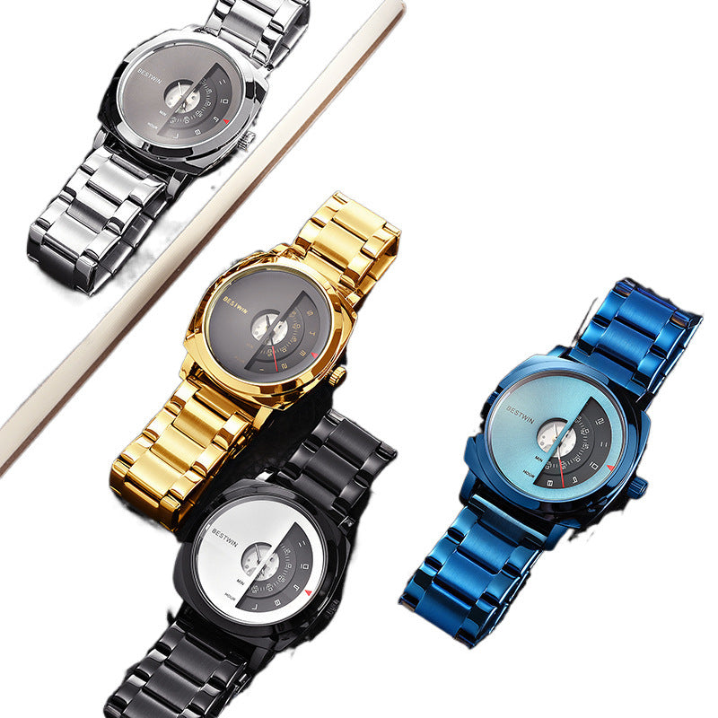 Alloy Folding-Clasp Men's Watch
