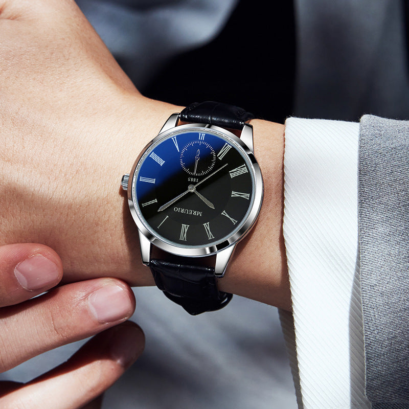 Black Dial Silver-Needle Watch