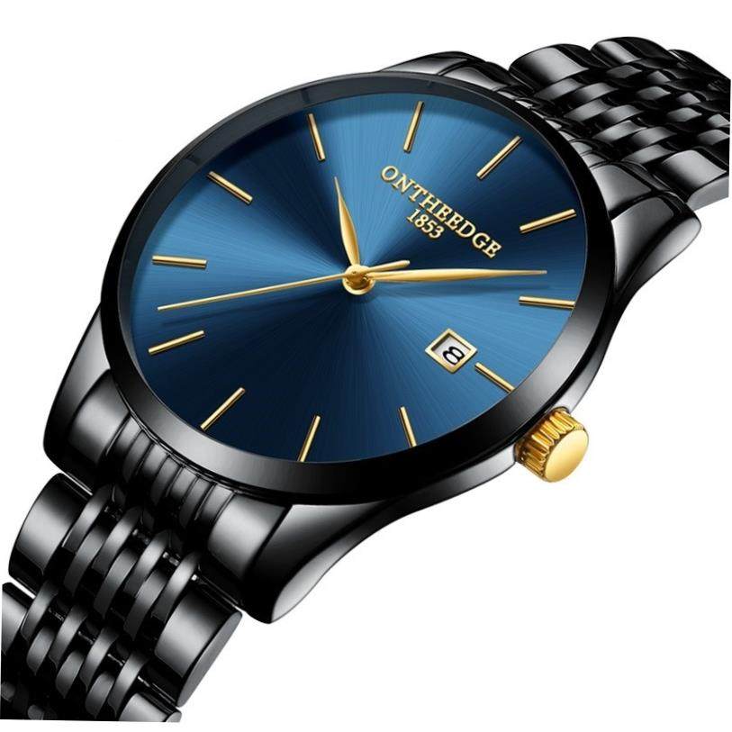 Men's Blue-Dial Watch