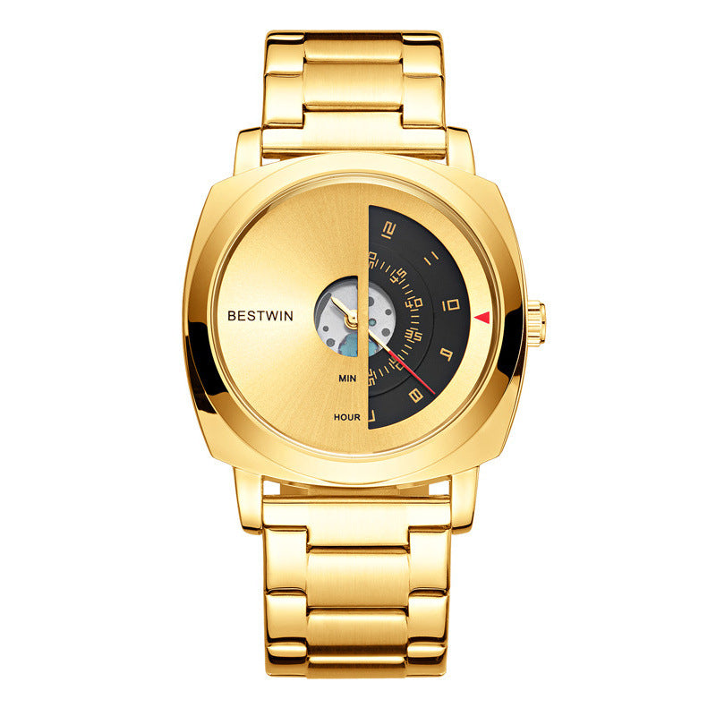 Alloy Folding-Clasp Men's Watch