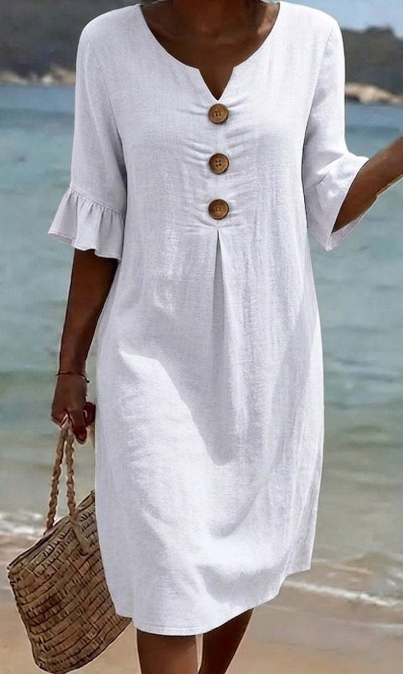 Women's Button-Sleeve Dress