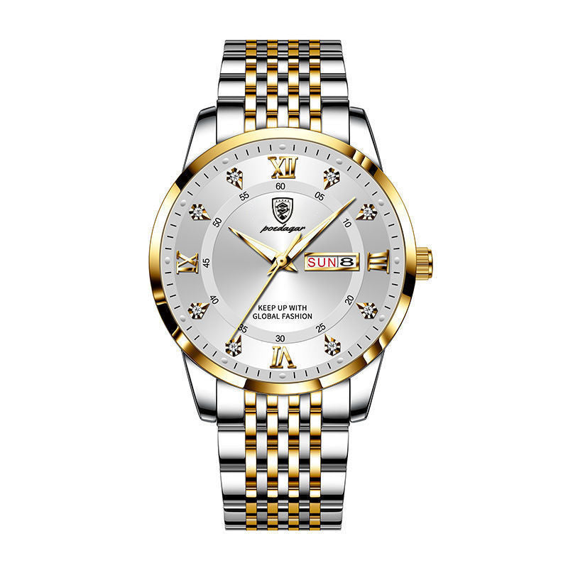 Dual-Calendar Luminous Men's Watch
