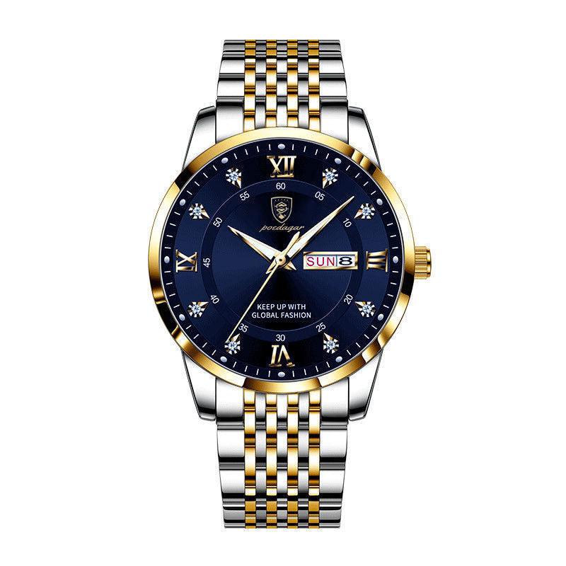 Dual-Calendar Luminous Men's Watch
