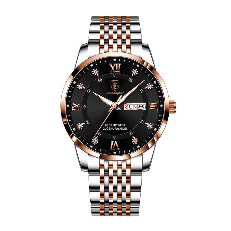 Dual-Calendar Luminous Men's Watch