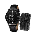Men's Watch Bracelet & Belt Set