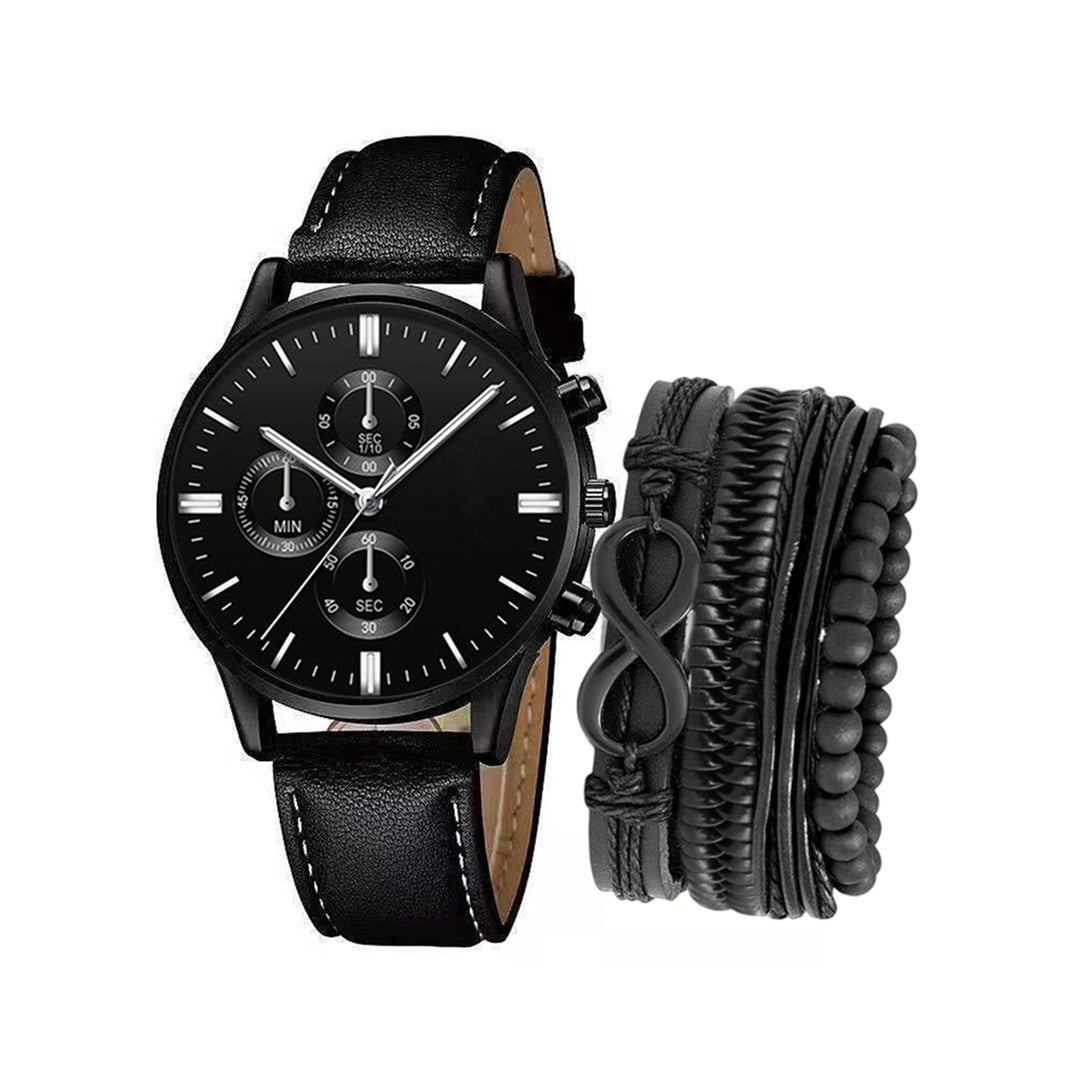 Men's Watch Bracelet & Belt Set