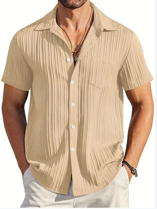 Men's Striped Short-Sleeve Shirt