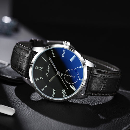 Black Dial Silver-Needle Watch