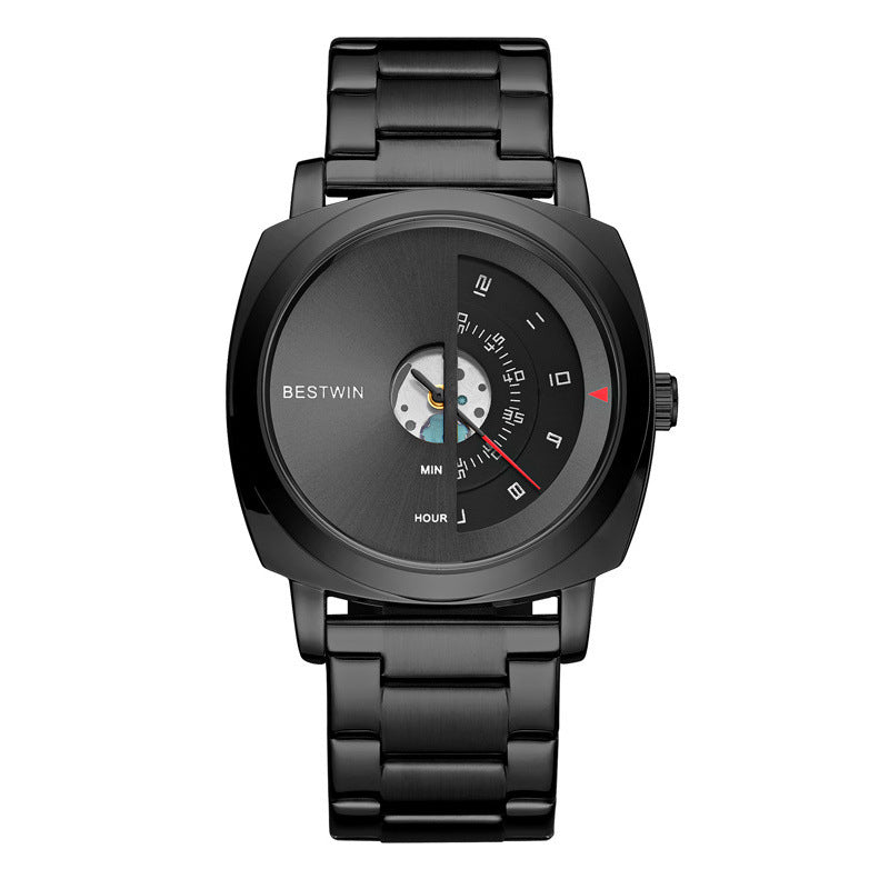 Alloy Folding-Clasp Men's Watch
