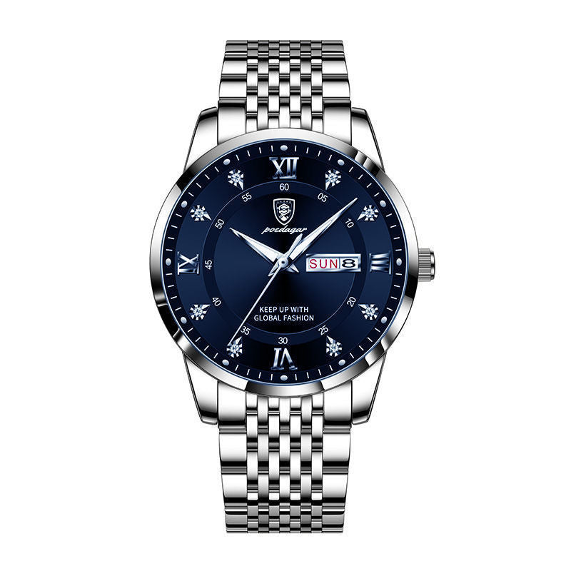 Dual-Calendar Luminous Men's Watch