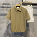 Men's Plaid Ice-Silk Polo
