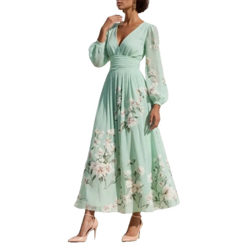 Floral Pleated Dress