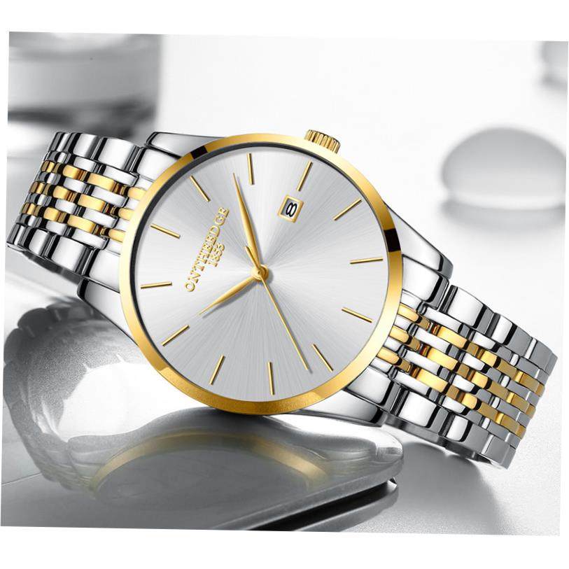 Men's Blue-Dial Watch