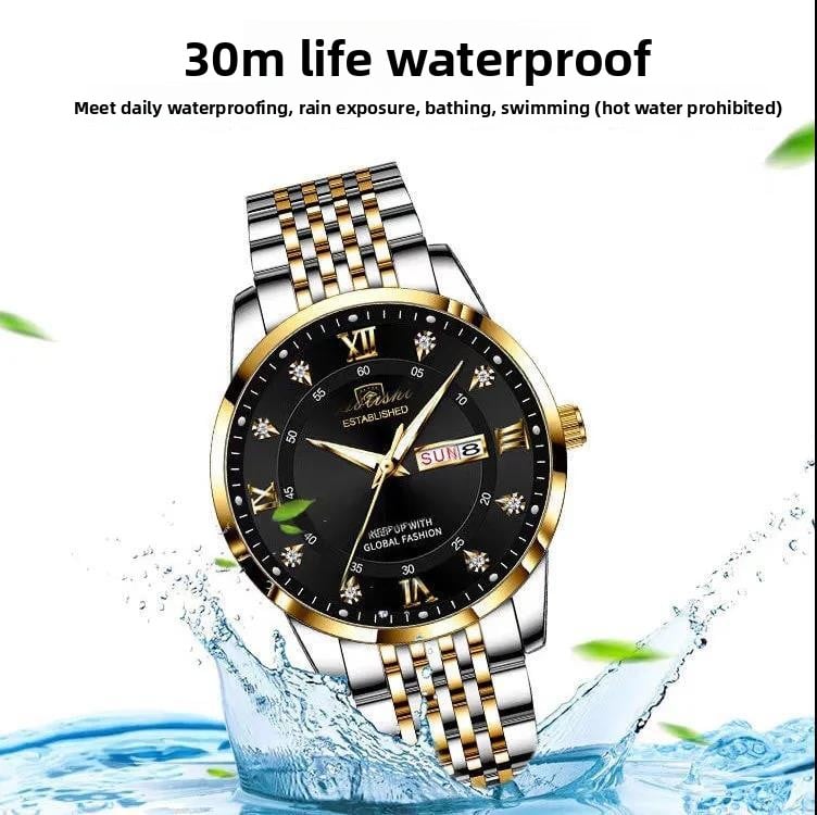 Dual-Calendar Luminous Men's Watch