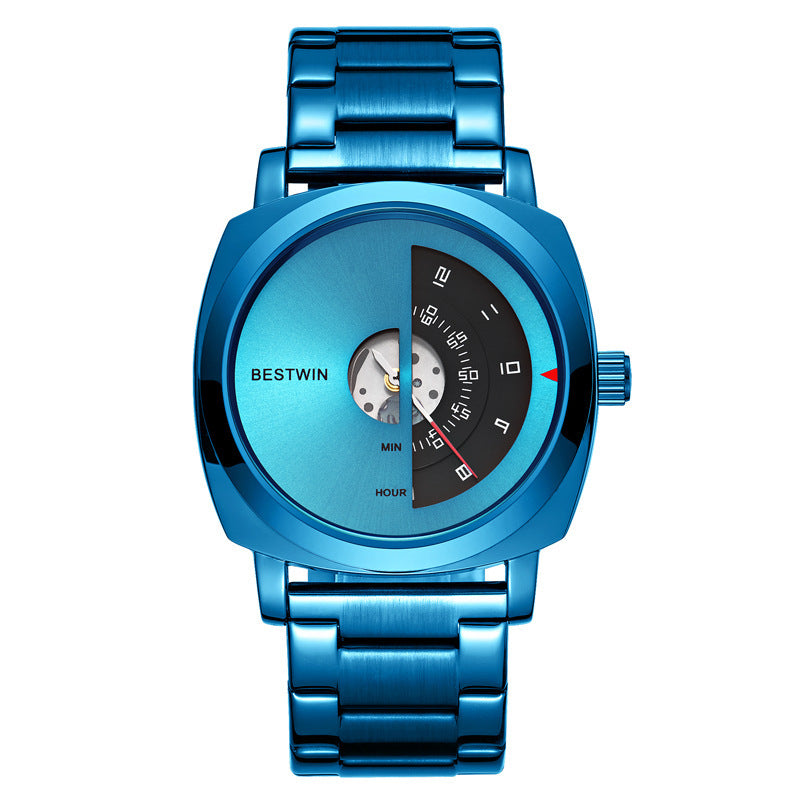 Alloy Folding-Clasp Men's Watch